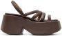 Marsèll sling-back leather sandals Brown - Thumbnail 1