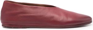 Marsèll slip-on leather ballerina shoes Red