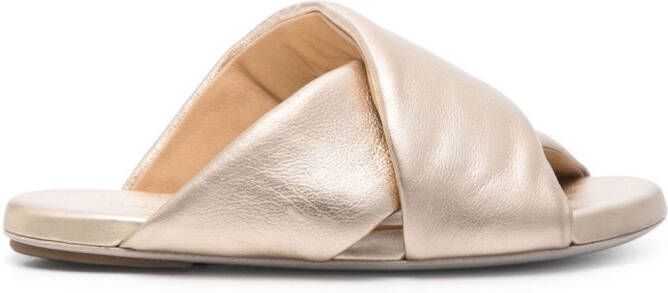 Marsèll Spanciata leather sandals Gold
