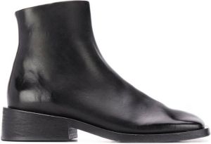 Marsèll square toe ankle boots Black