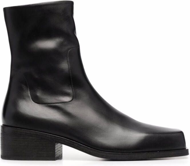 Marsèll square-toe block-heel boots Black