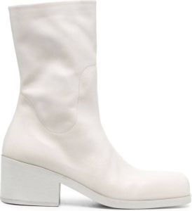 Marsèll square-toe calf-leather boots Neutrals