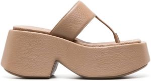 Marsèll square-toe chunky-heel sandals Neutrals