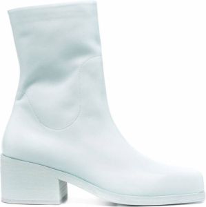 Marsèll square toe leather ankle boots Blue