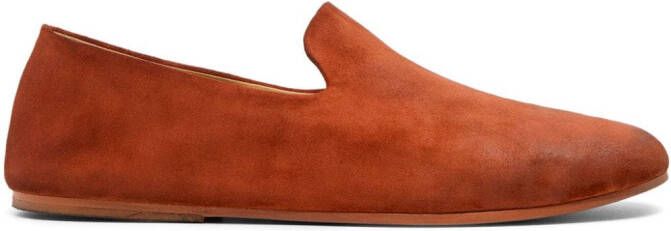 Marsèll Steccoblocco slip-on suede loafers Orange