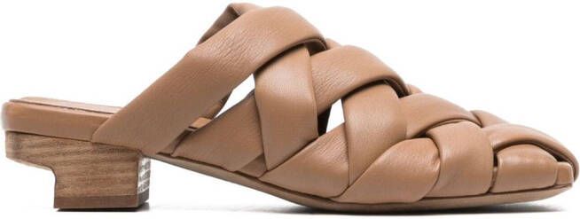 Marsèll strappy leather sandals Brown