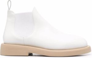 Marsèll two-tone leather ankle boots White