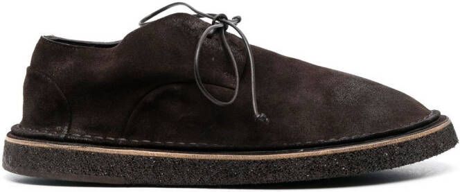 Marsèll wide-cut suede derby shoes Brown