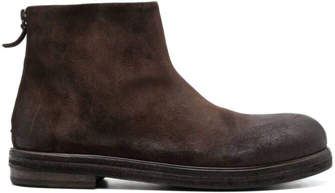 Marsèll worn-effect ankle boots Brown