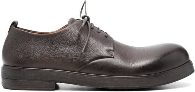 Marsèll Zucca Zeppa 35mm leather derby shoes Brown