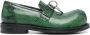 Martine Rose Bulb Toe snakeskin-effect loafers Green - Thumbnail 1