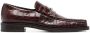Martine Rose chain-link crocodile-effect loafers Brown - Thumbnail 1
