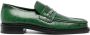 Martine Rose crocodile-effect chain-detail loafers Green - Thumbnail 1