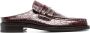Martine Rose crocodile-effect square-toe loafers Brown - Thumbnail 1