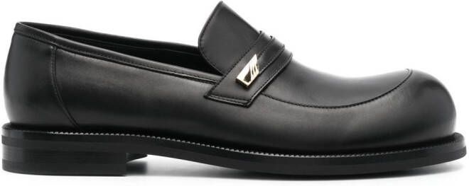 Martine Rose round-toe slip-on loafers Black