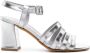 Maryam Nassir Zadeh 85mm Palm High leather sandals Silver - Thumbnail 1