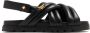 MCM crossover padded leather sandals Black - Thumbnail 1