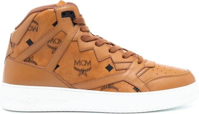 MCM Neo Terrain canvas sneakers Brown