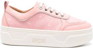 MCM panelled chunky low-top sneakers Pink