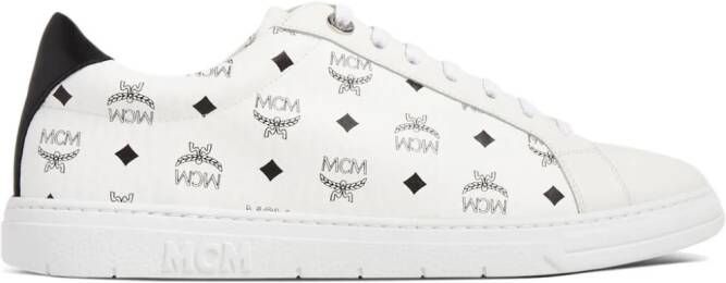 MCM Terrain monogram-print sneakers Neutrals