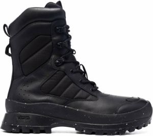 MCQ lace-up tactical boots Black