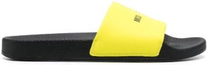 MCQ logo slide sandals Yellow