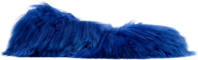Melitta Baumeister furry shoes Blue