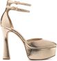 Michael Kors Koda 80mm logo-charm glitter sandals Neutrals - Thumbnail 4
