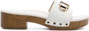 Michael Kors 40mm Parker leather sandals White