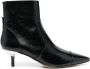 Michael Kors 60mm kitten-heel leather boots Black - Thumbnail 1