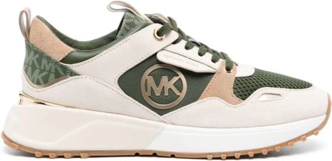 Michael Kors Allie Stride Mixed-Media sneakers Green