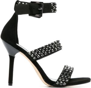 Michael Kors Amal Astor Stud-detailed heeled sandals Black
