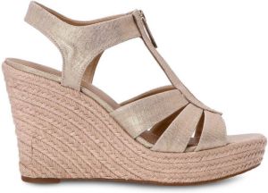 Michael Kors Berkley zip-up wedge sandals Pink