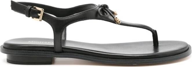 Michael Kors bow-detail thong-strap sandals Black