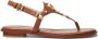 Michael Kors Casey logo-plaque thong sandals Brown - Thumbnail 1