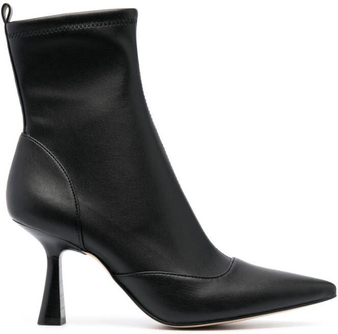 Michael Kors Clara 80mm leather ankle boots Black