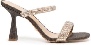 Michael Kors Clara crystal-embellished sandals Brown