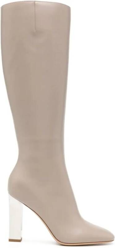 Michael Kors Collection Carly Runway 100mm leather boots Grey