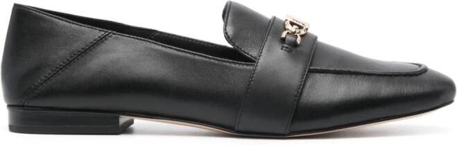 Michael Kors Collection logo-plaque leather loafers Black