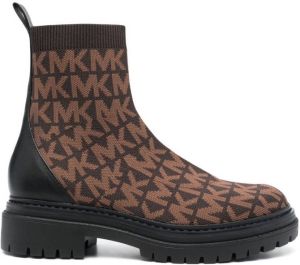 Michael Kors Ozzie faux-shearling trim boots Brown