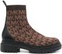 Michael Kors Ozzie faux-shearling trim boots Brown - Thumbnail 1