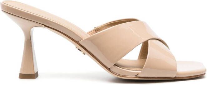 Michael Kors crossover strap mules Neutrals