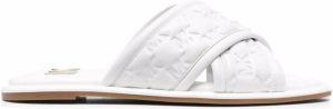 Michael Kors crossover-strap open-toe sandals White