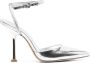 Michael Kors crystal-embellished 120mm leather sandals Silver - Thumbnail 1