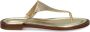 Michael Kors Daniella leather flip-flops Gold - Thumbnail 1