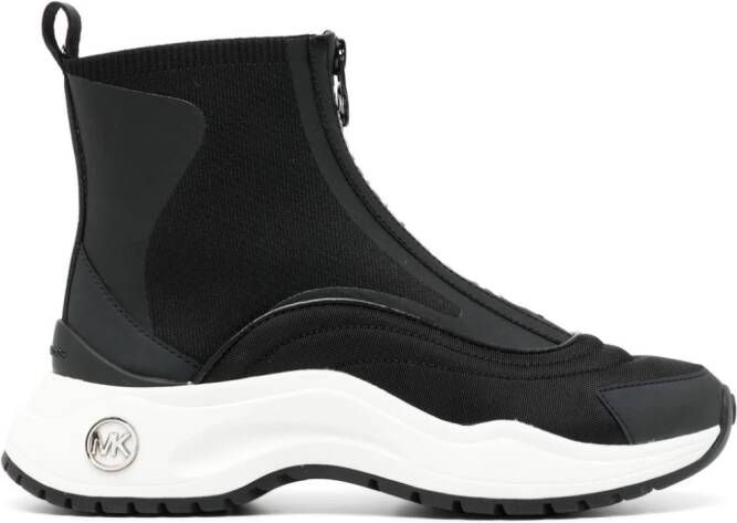 Michael Kors Dara zip-up sneaker boots Black
