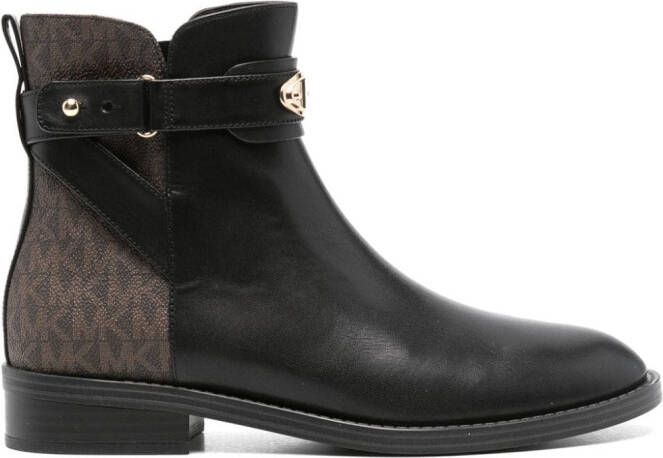 Michael Kors Orion chunky-sole leather sneakers Black