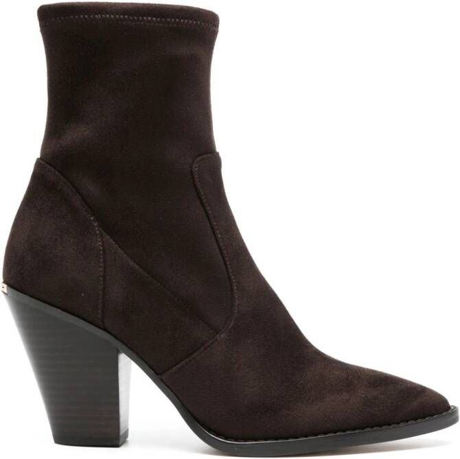 Michael Kors Dover 100mm pointed-toe boots Brown