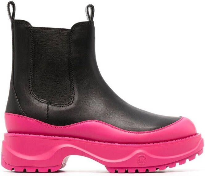 Michael Kors Dupree colour-block boots Black