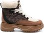 Michael Kors Ozzie faux-shearling trim boots Brown - Thumbnail 5